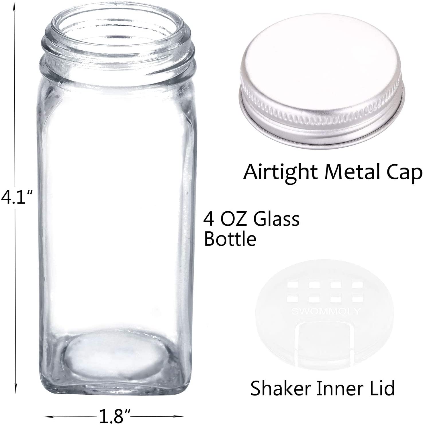 Spice labels included with the set