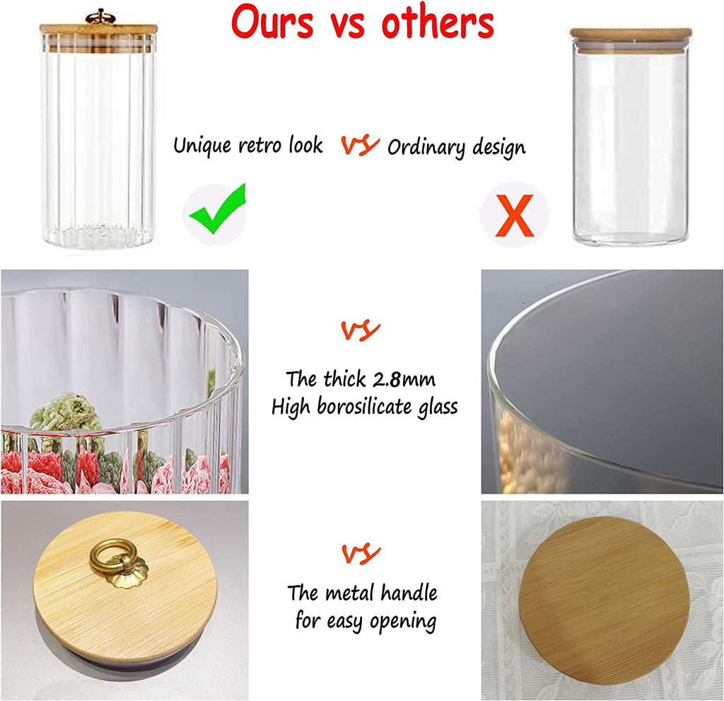 Bamboo lid and metal ring detail