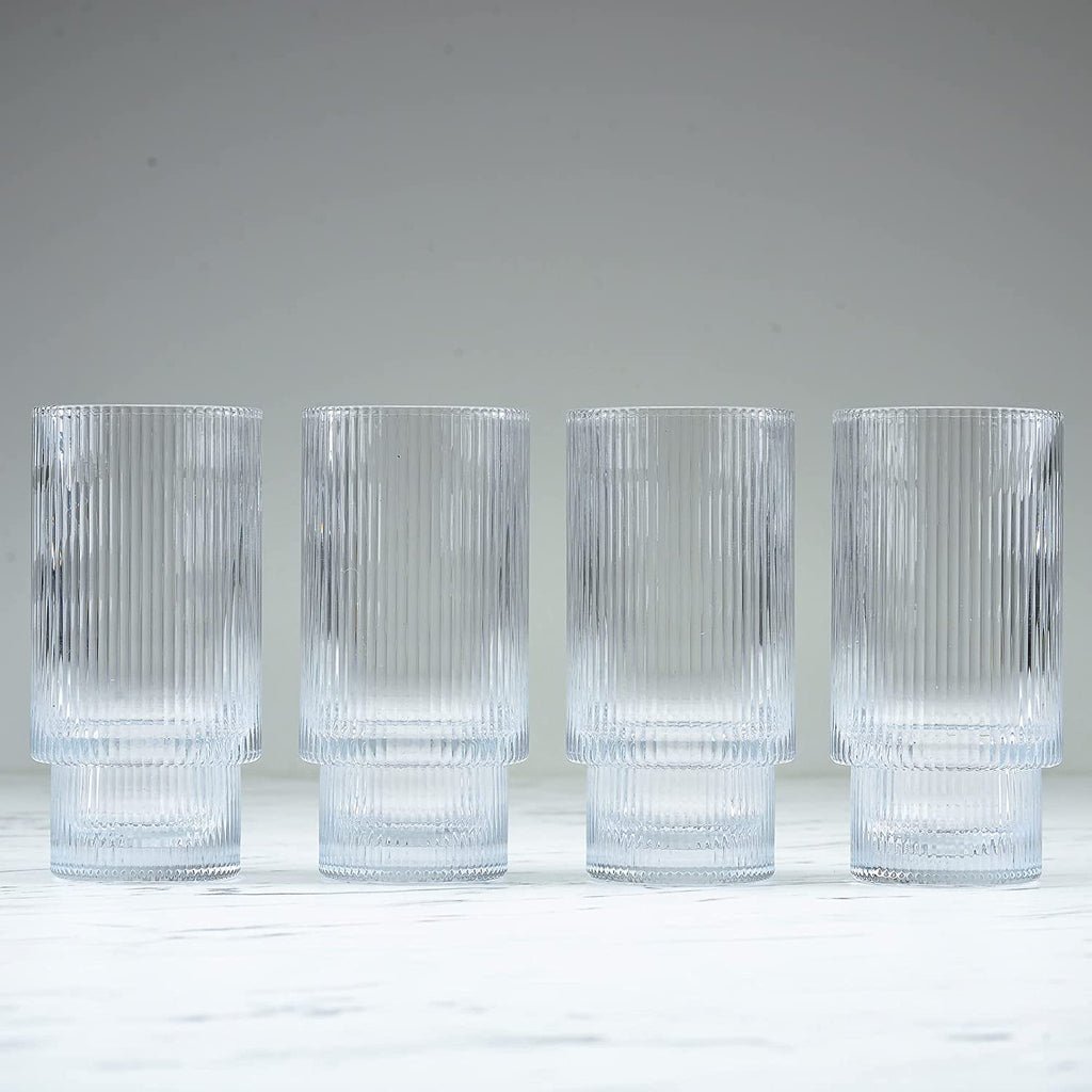Ripple glasses with a cocktail