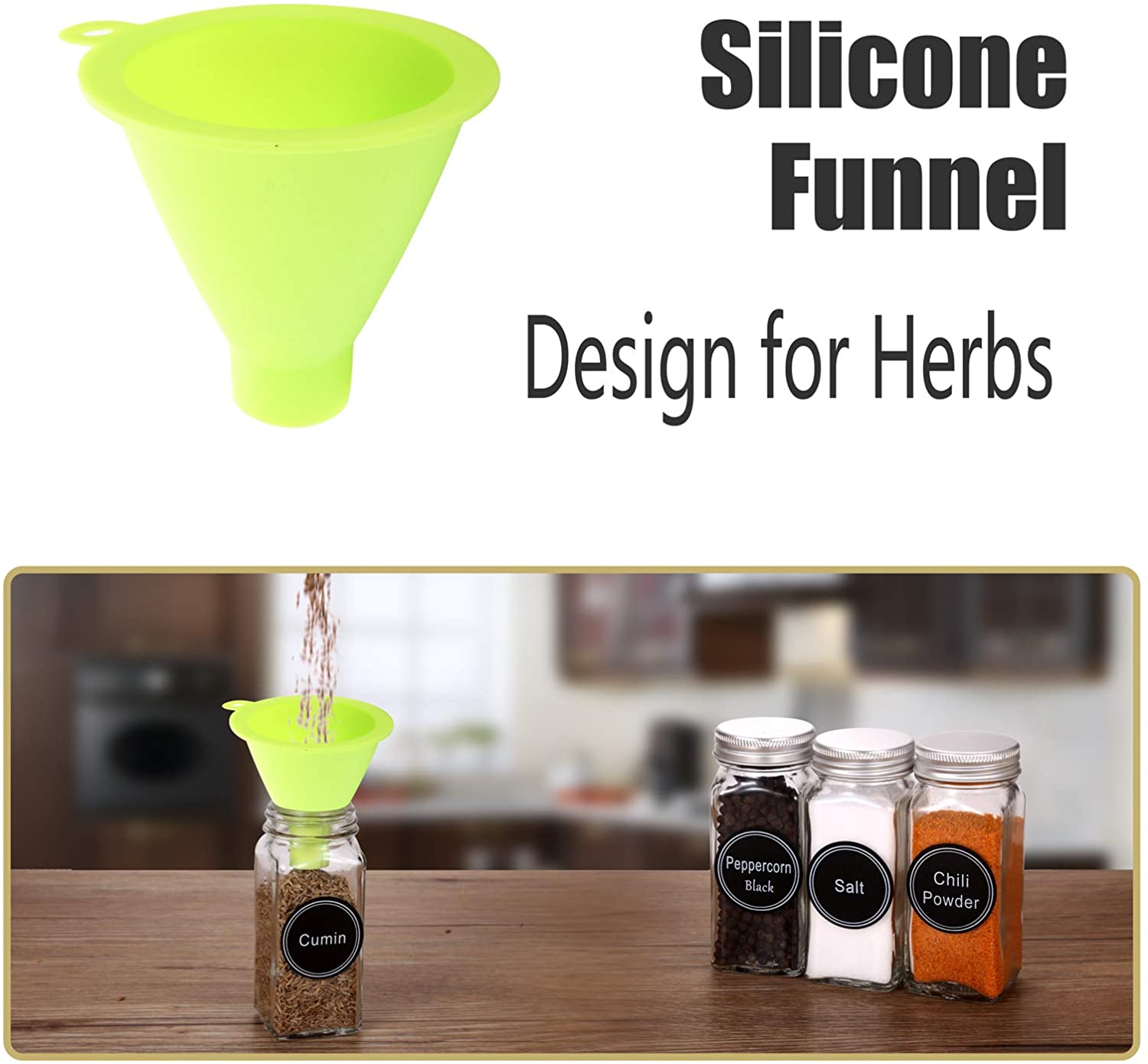 Funnel and chalk marker included
