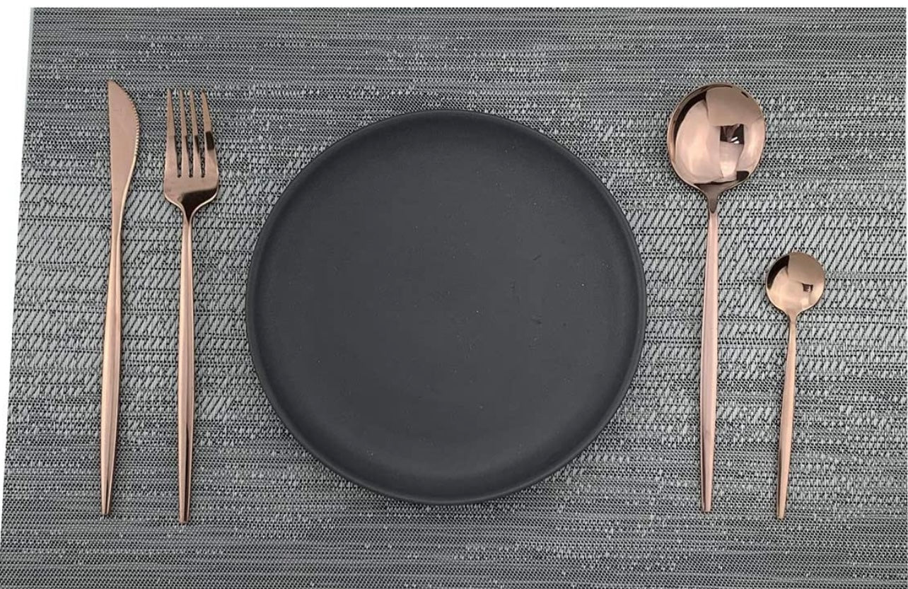 Mirror polished stainless steel flatware
